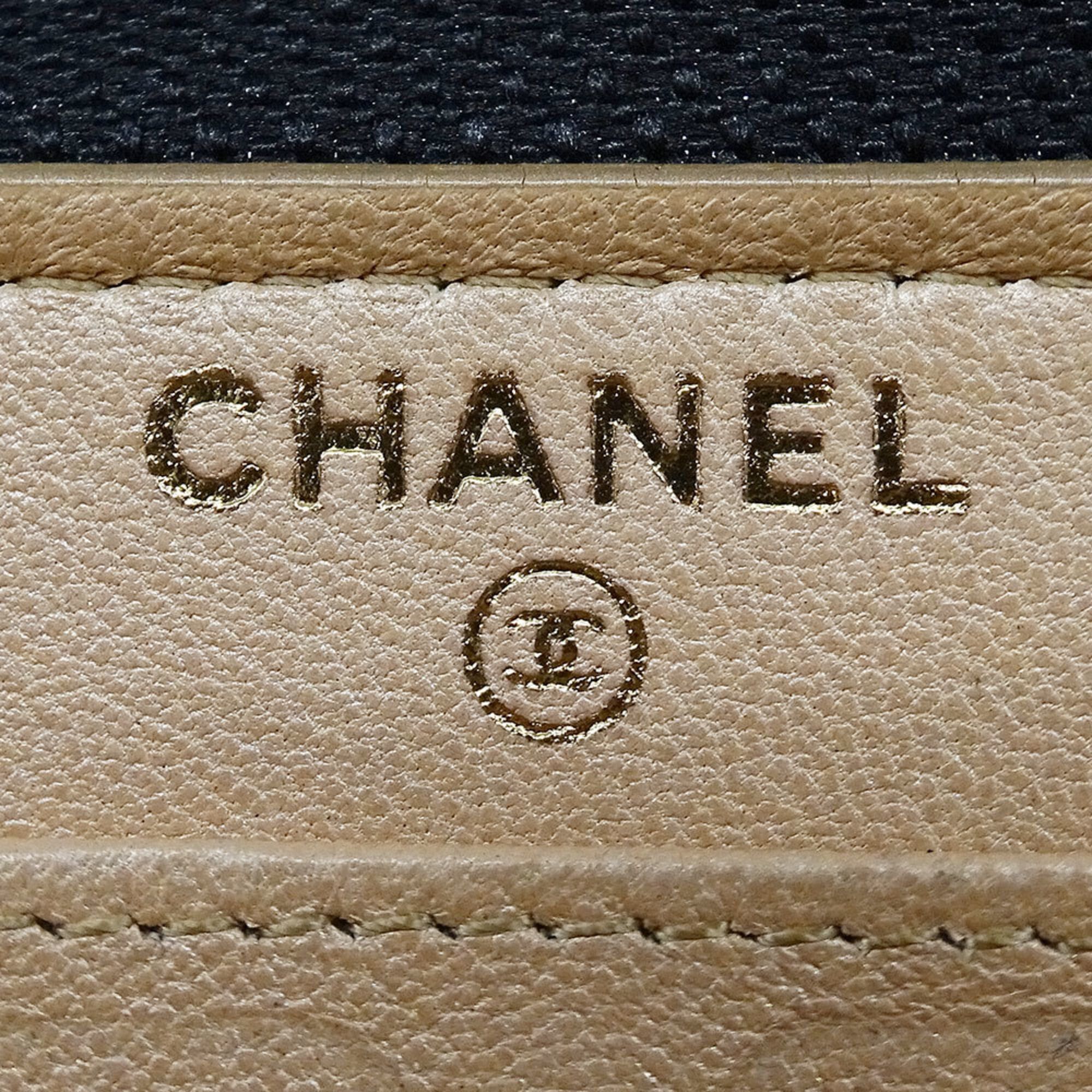 Chanel Chanel Women's Wallet, Brand Name Long Camellia Design, Lambskin, Black, Gold Hardware, Round Zipper, Floral Pattern Size ONE SIZE - 8 Thumbnail