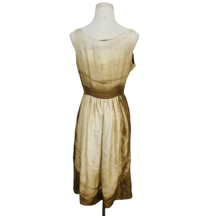 Prada Prada Colorblock Silk Midi Dress 38 Size XS / US 0-2 / IT 36-38 - 2 Thumbnail