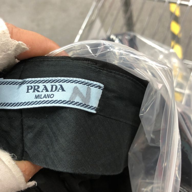 Prada Prada Black Mohair Blend Pants Size 38 Size 26" / US 2 / IT 38 - 6 Thumbnail