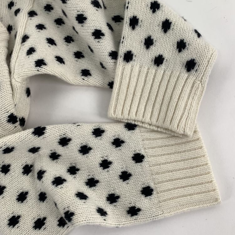 Prada Prada Polka Dot Virgin Wool Cashmere Sweater Size 36 Size XS / US 0-2 / IT 36-38 - 8 Thumbnail