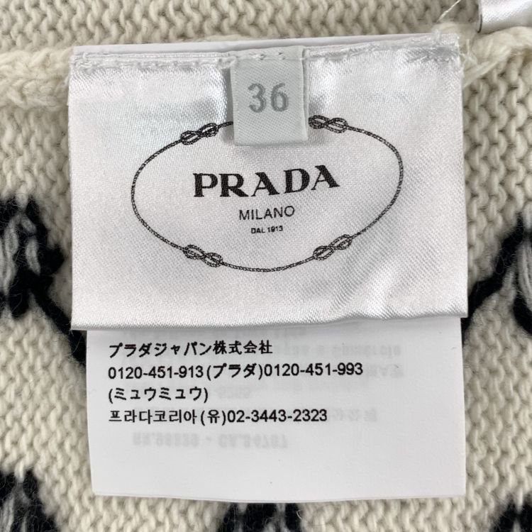 Prada Prada Polka Dot Virgin Wool Cashmere Sweater Size 36 Size XS / US 0-2 / IT 36-38 - 3 Thumbnail