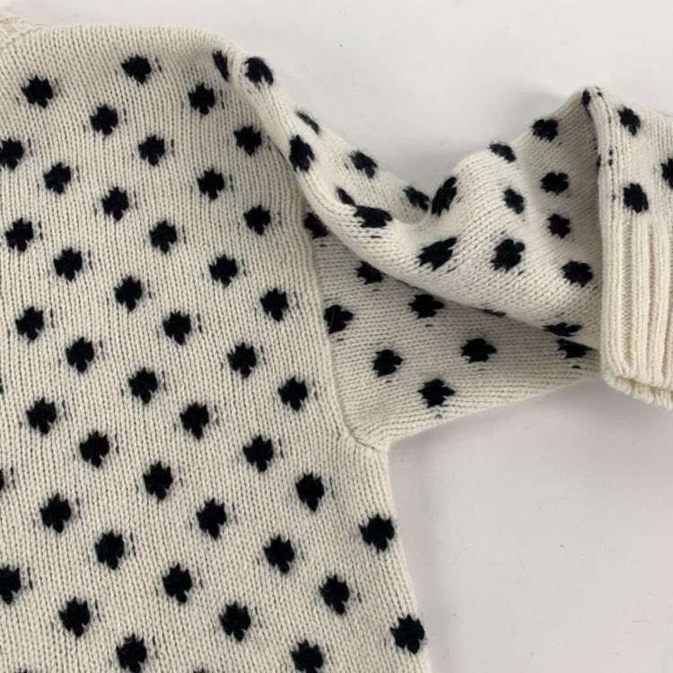Prada Prada Polka Dot Virgin Wool Cashmere Sweater Size 36 Size XS / US 0-2 / IT 36-38 - 6 Thumbnail