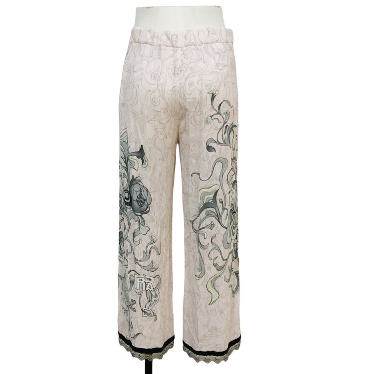 Prada Prada Floral Print Pants Size 40 Size 27" / US 4 / IT 40 - 2 Thumbnail