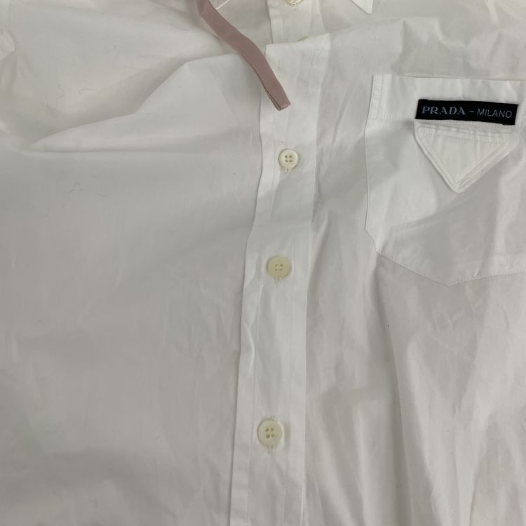 Prada Prada Bow Detail Button Up Shirt Size 40 Size S / US 4 / IT 40 - 7 Thumbnail