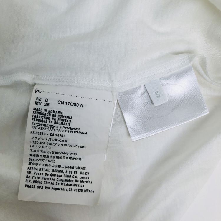 Prada Prada Logo Pocket Bow T-Shirt Size S Size S / US 4 / IT 40 - 4 Thumbnail