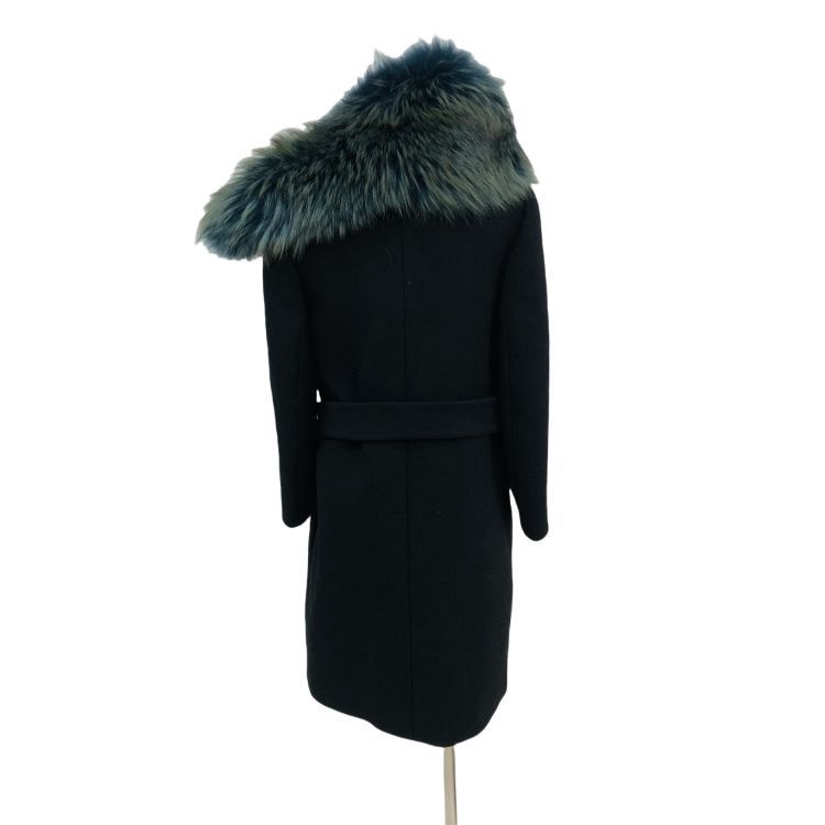 Prada Prada Fox Fur Collar Wool Coat Size 40 Size S / US 4 / IT 40 - 2 Thumbnail