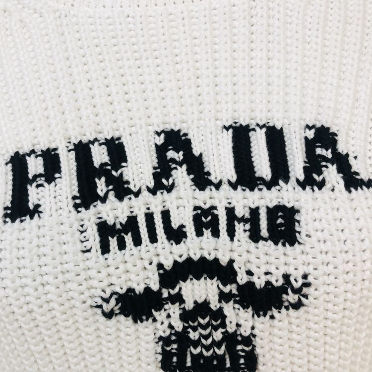 Prada Prada Logo Graphic Knit Sweater Size 42 Size M / US 6-8 / IT 42-44 - 6 Thumbnail
