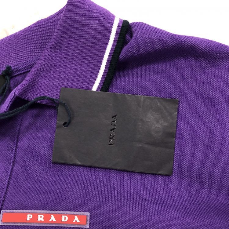 Prada Prada Purple Polo Shirt Size XXL Size US XXL / EU 58 / 5 - 12 Thumbnail