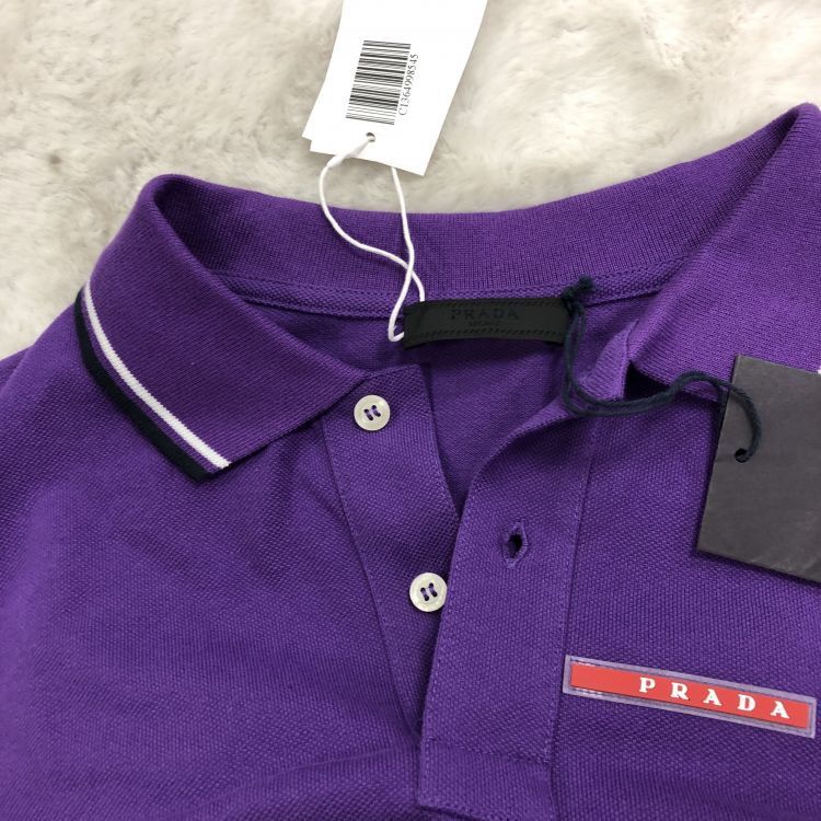 Prada Prada Purple Polo Shirt Size XXL Size US XXL / EU 58 / 5 - 8 Thumbnail