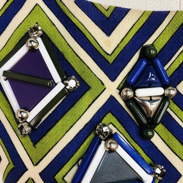 Prada Prada Geometric Print Embellished Midi Dress Size 40 Size S / US 4 / IT 40 - 7 Thumbnail