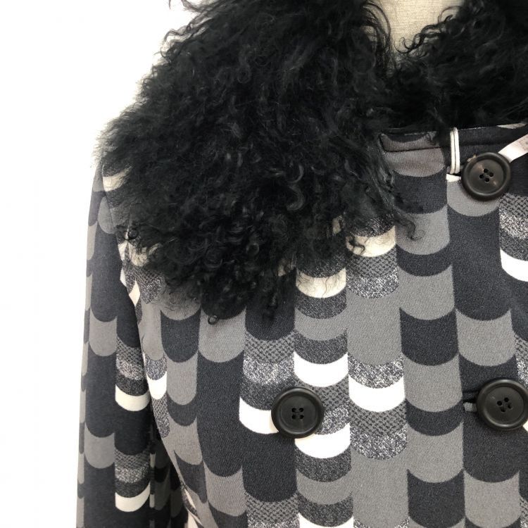 Prada Prada Patterned Fur Collar Coat Size 40 Size S / US 4 / IT 40 - 7 Thumbnail