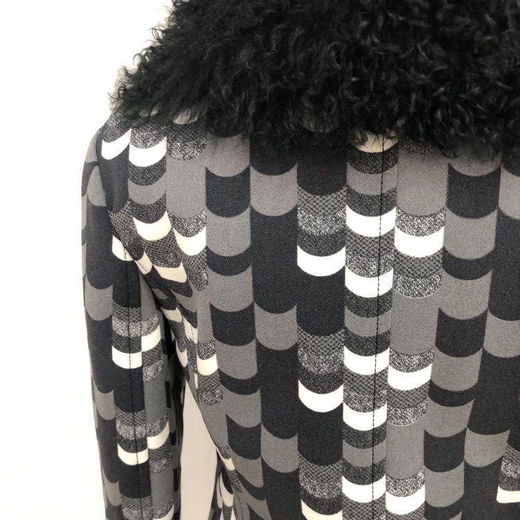 Prada Prada Patterned Fur Collar Coat Size 40 Size S / US 4 / IT 40 - 9 Thumbnail
