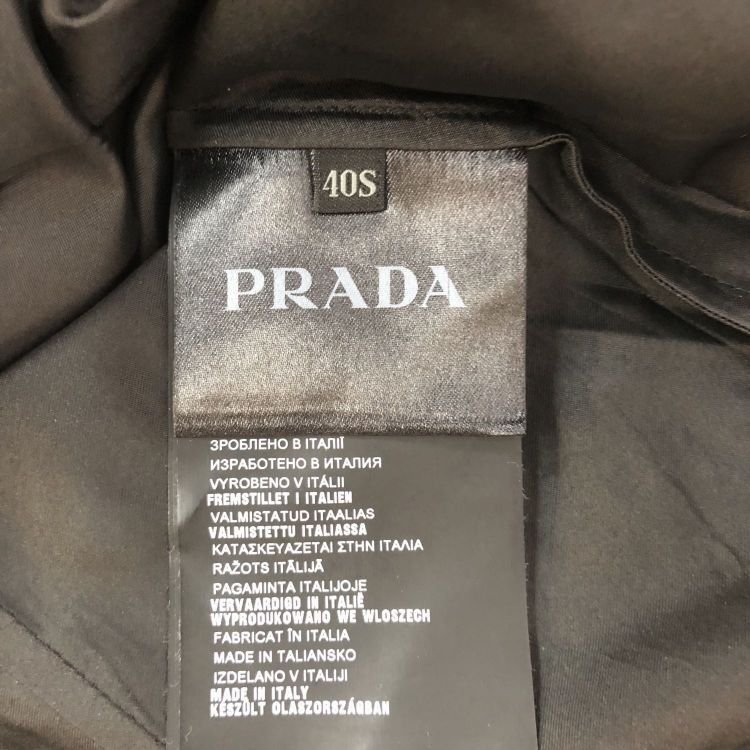 Prada Prada Black Silk Blend Dress Size IT 40 Size S / US 4 / IT 40 - 4 Thumbnail