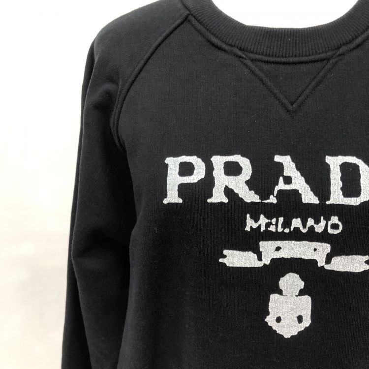 Prada Prada Logo Sweatshirt Black Size S Size US S / EU 44-46 / 1 - 9 Thumbnail