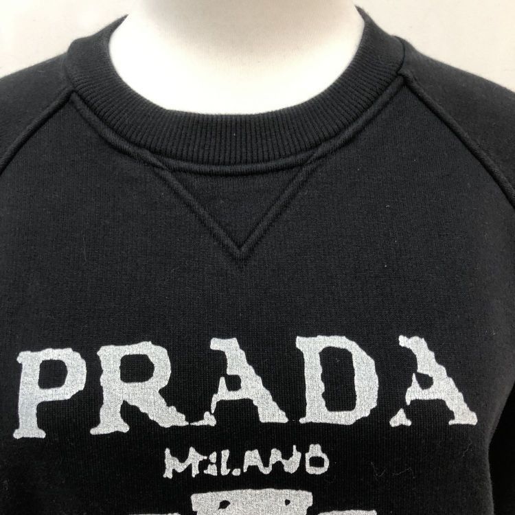 Prada Prada Logo Sweatshirt Black Size S Size US S / EU 44-46 / 1 - 7 Thumbnail