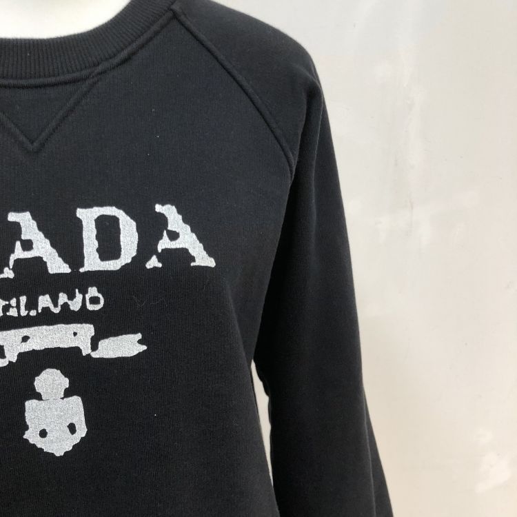 Prada Prada Logo Sweatshirt Black Size S Size US S / EU 44-46 / 1 - 8 Thumbnail