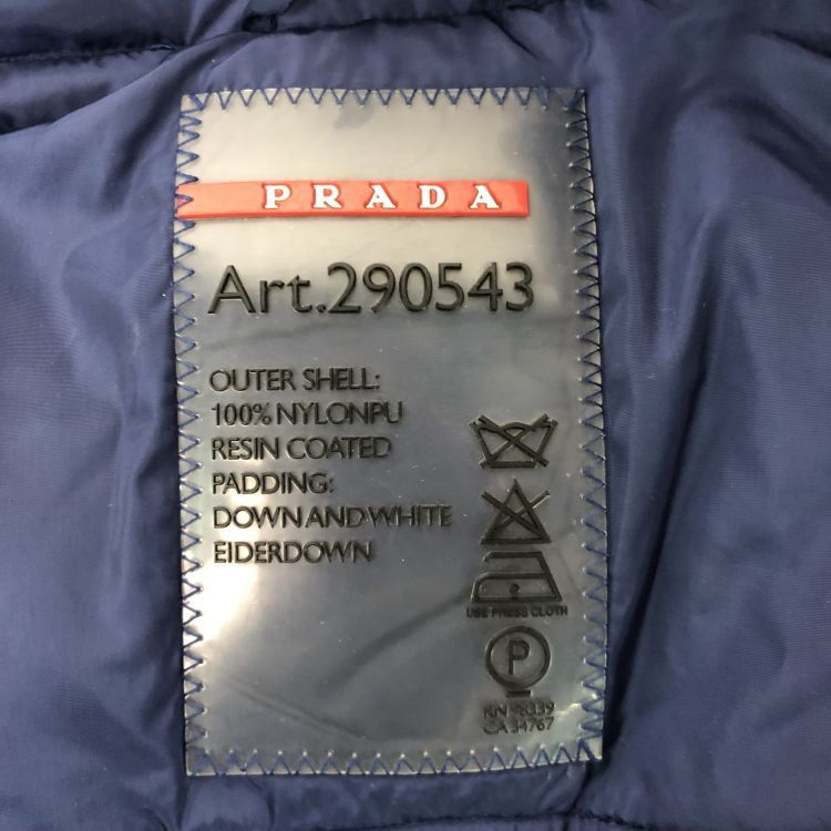 Prada Prada Blue Down Jacket Size 38 Size XS / US 0-2 / IT 36-38 - 3 Thumbnail