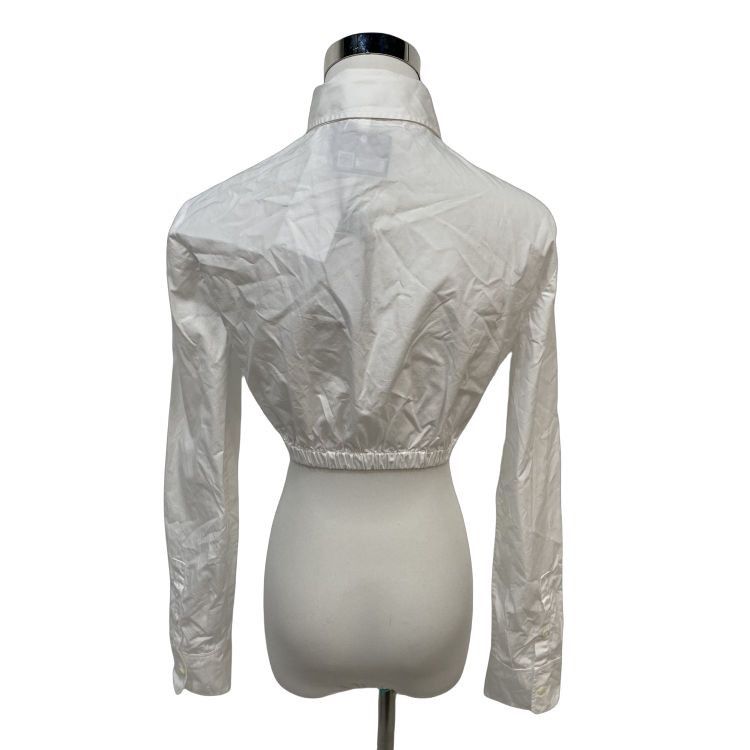 Prada Prada Embroidered Logo Button Up Shirt Size 40 Size S / US 4 / IT 40 - 2 Thumbnail