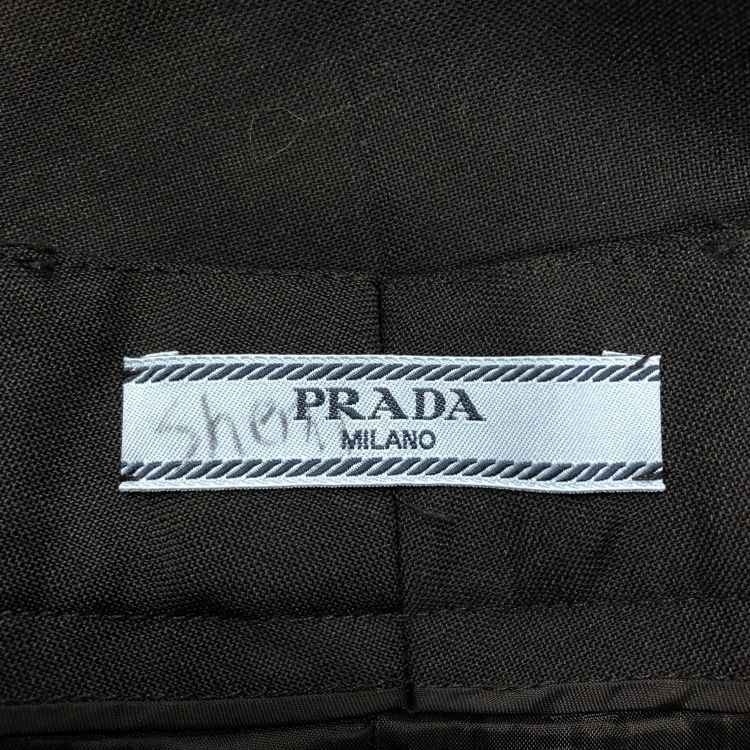 Prada Prada Black Mohair Wool Pants Size 38 Size 26" / US 2 / IT 38 - 3 Thumbnail