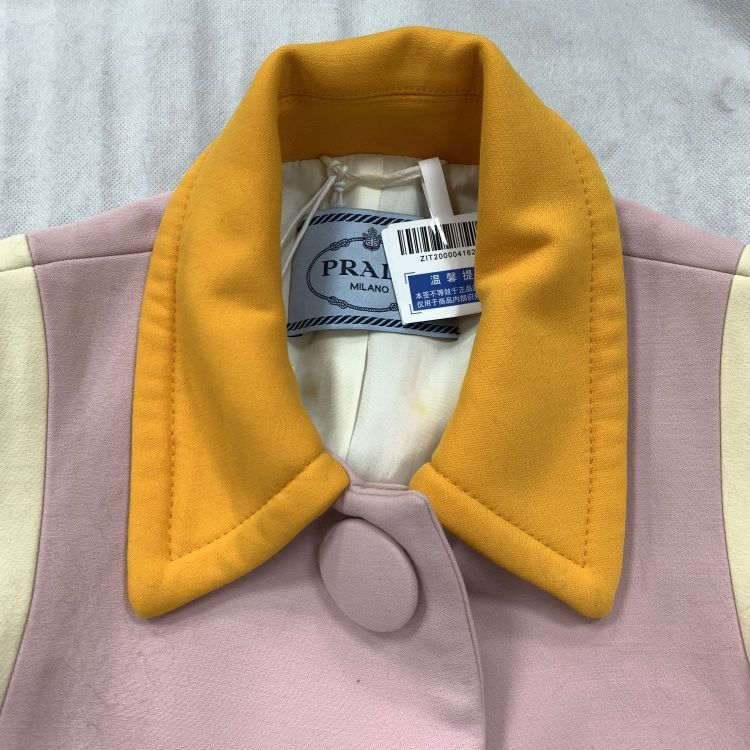 Prada Prada Colorblock Wool Coat Size 38 Size XS / US 0-2 / IT 36-38 - 6 Thumbnail