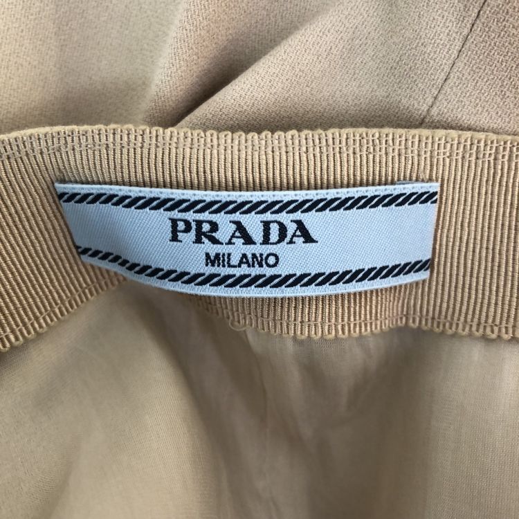 Prada Prada Beige Midi Skirt Size IT 42 Size 28" / US 6 / IT 42 - 3 Thumbnail