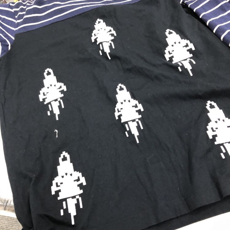 Prada Prada Pixel Rocket Striped Long Sleeve T-Shirt Size M Size US M / EU 48-50 / 2 - 7 Thumbnail