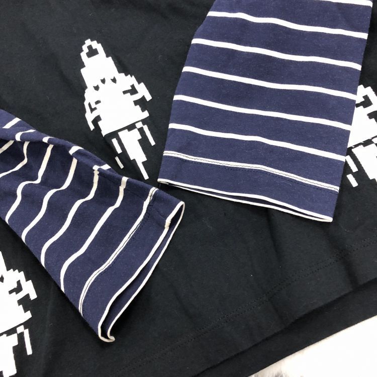 Prada Prada Pixel Rocket Striped Long Sleeve T-Shirt Size M Size US M / EU 48-50 / 2 - 8 Thumbnail