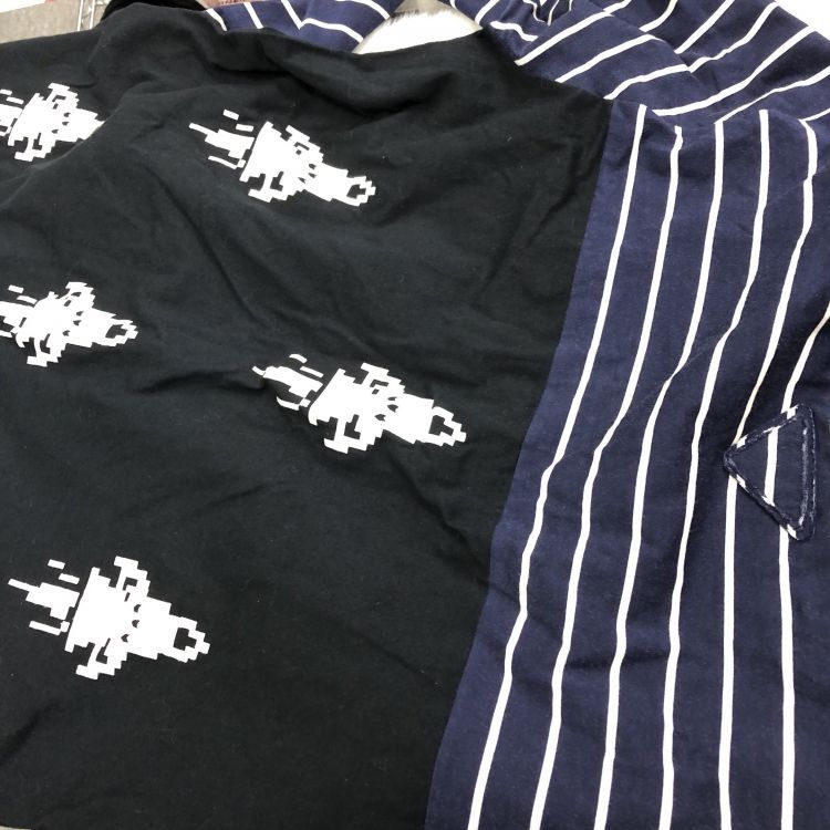 Prada Prada Pixel Rocket Striped Long Sleeve T-Shirt Size M Size US M / EU 48-50 / 2 - 9 Thumbnail