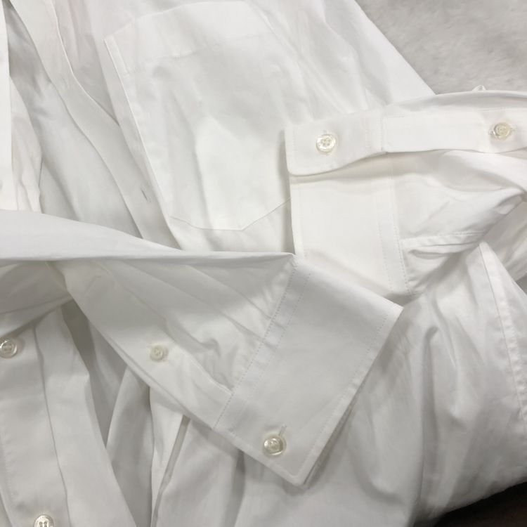 Balenciaga Balenciaga Logo Collar White Shirt Size M Size US M / EU 48-50 / 2 - 7 Thumbnail