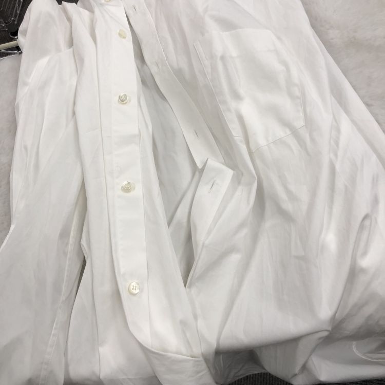 Balenciaga Balenciaga Logo Collar White Shirt Size M Size US M / EU 48-50 / 2 - 6 Thumbnail