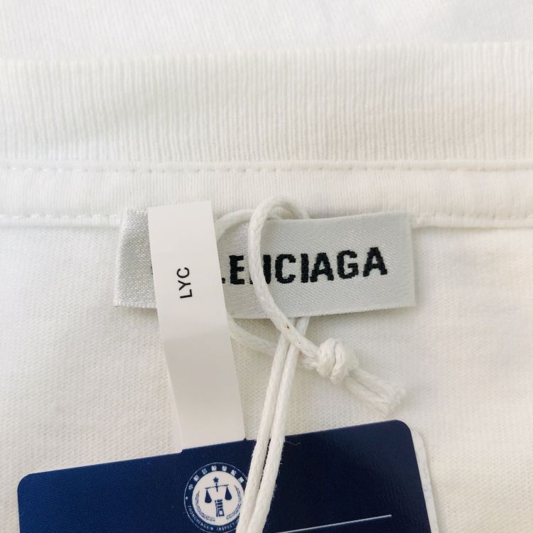 Balenciaga Balenciaga Logo Tab T-Shirt Size S Size US S / EU 44-46 / 1 - 3 Thumbnail