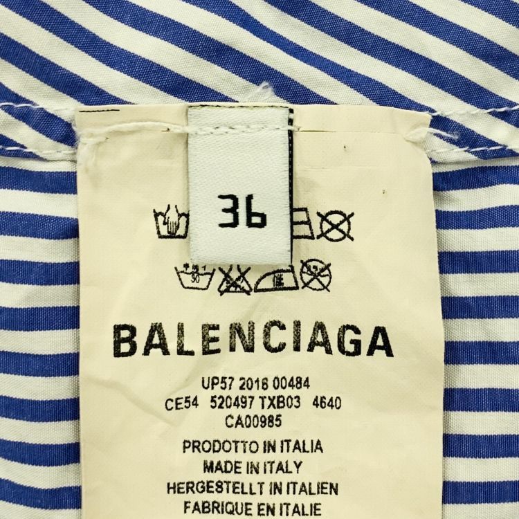 Balenciaga Balenciaga Stripe Logo Button Up Size 36 Size XS / US 0-2 / IT 36-38 - 4 Thumbnail