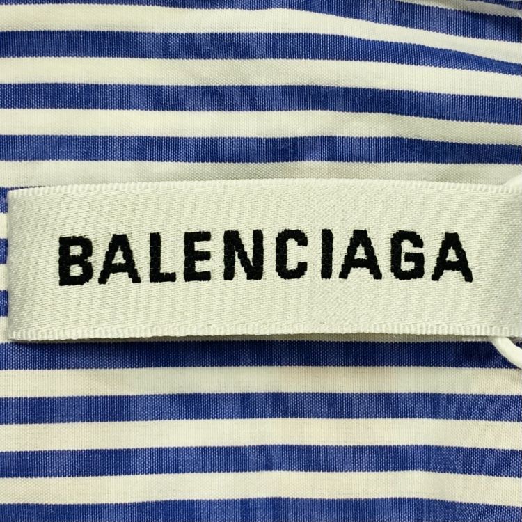 Balenciaga Balenciaga Stripe Logo Button Up Size 36 Size XS / US 0-2 / IT 36-38 - 3 Thumbnail