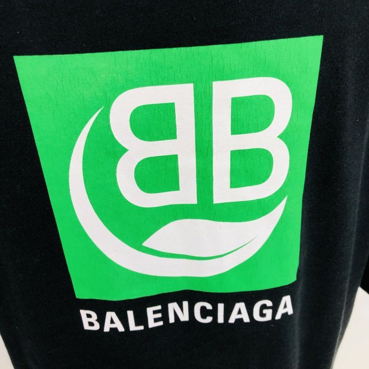 Balenciaga Balenciaga BB Green Logo T-Shirt Size M Size US M / EU 48-50 / 2 - 7 Thumbnail