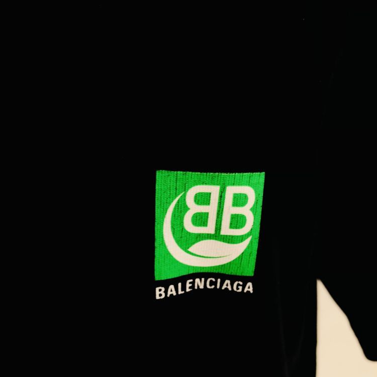 Balenciaga Balenciaga BB Green Logo T-Shirt Size M Size US M / EU 48-50 / 2 - 6 Thumbnail