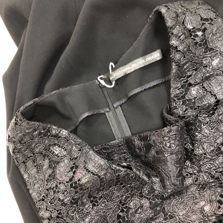 Balenciaga Balenciaga Black Lace Midi Dress Size 38 Size XS / US 0-2 / IT 36-38 - 6 Thumbnail