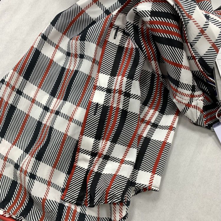 Balenciaga Balenciaga Plaid Silk Button Up Size 38 Size S / US 4 / IT 40 - 9 Thumbnail
