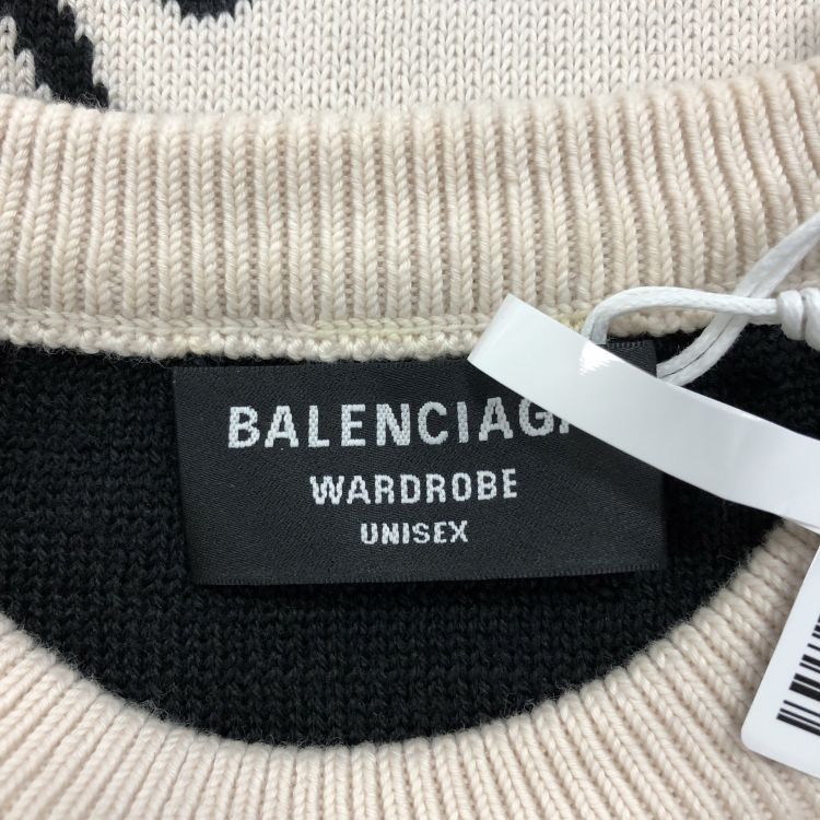 Balenciaga Balenciaga Allover Logo Sweater Size S Size US S / EU 44-46 / 1 - 3 Thumbnail