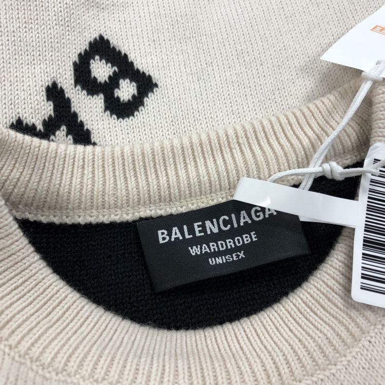 Balenciaga Balenciaga Allover Logo Sweater Size S Size US S / EU 44-46 / 1 - 6 Thumbnail