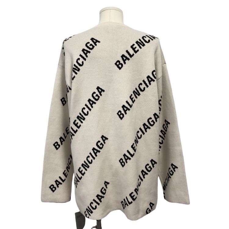 Balenciaga Balenciaga Allover Logo Sweater Size S Size US S / EU 44-46 / 1 - 2 Thumbnail