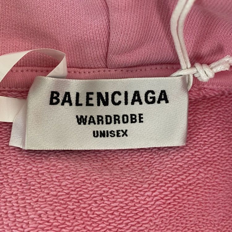 Balenciaga Balenciaga Pink BB Logo Hoodie Size L Size US L / EU 52-54 / 3 - 3 Thumbnail