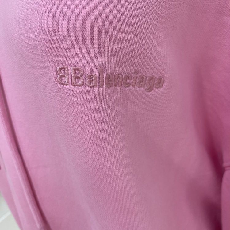 Balenciaga Balenciaga Pink BB Logo Hoodie Size L Size US L / EU 52-54 / 3 - 9 Thumbnail