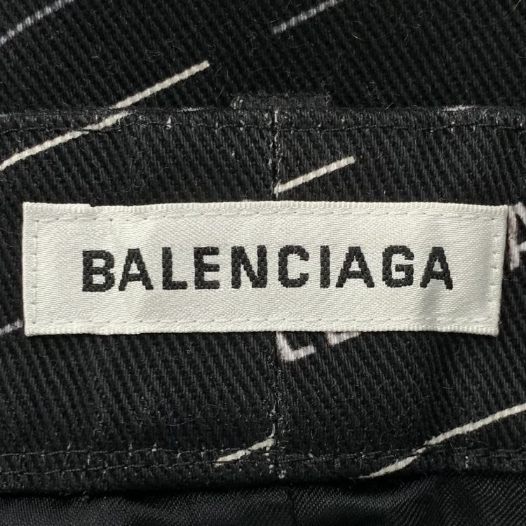Balenciaga Balenciaga All Over Logo Print Midi Skirt Size 36 Size 25" / US 0 / IT 36 - 3 Thumbnail