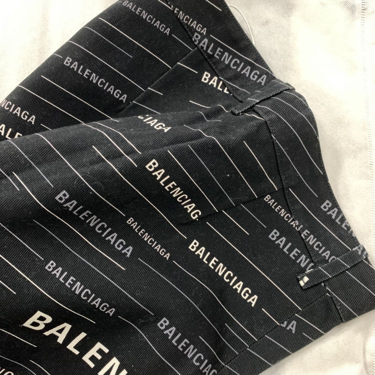 Balenciaga Balenciaga All Over Logo Print Midi Skirt Size 36 Size 25" / US 0 / IT 36 - 7 Thumbnail