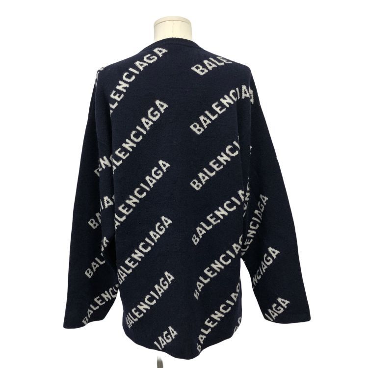 Balenciaga Balenciaga All-over Logo Sweater Size S Size US S / EU 44-46 / 1 - 2 Thumbnail