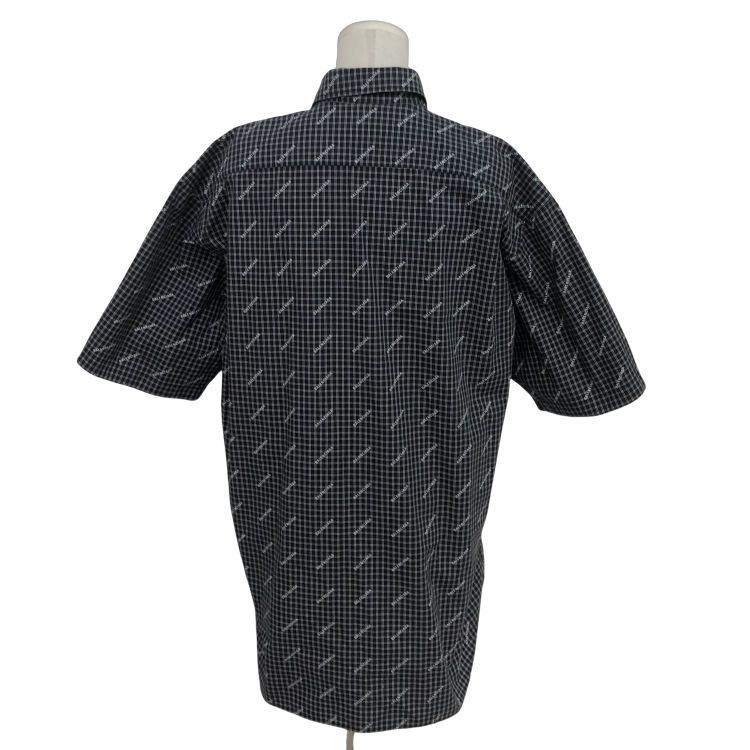 Balenciaga Balenciaga Monogram Check Shirt Size 38 Size US S / EU 44-46 / 1 - 2 Thumbnail