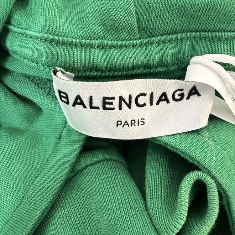 Balenciaga Balenciaga Green Hooded Long Sleeve Top Size XS Size XS / US 0-2 / IT 36-38 - 3 Thumbnail