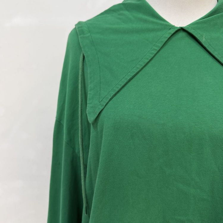 Balenciaga Balenciaga Green Hooded Long Sleeve Top Size XS Size XS / US 0-2 / IT 36-38 - 9 Thumbnail