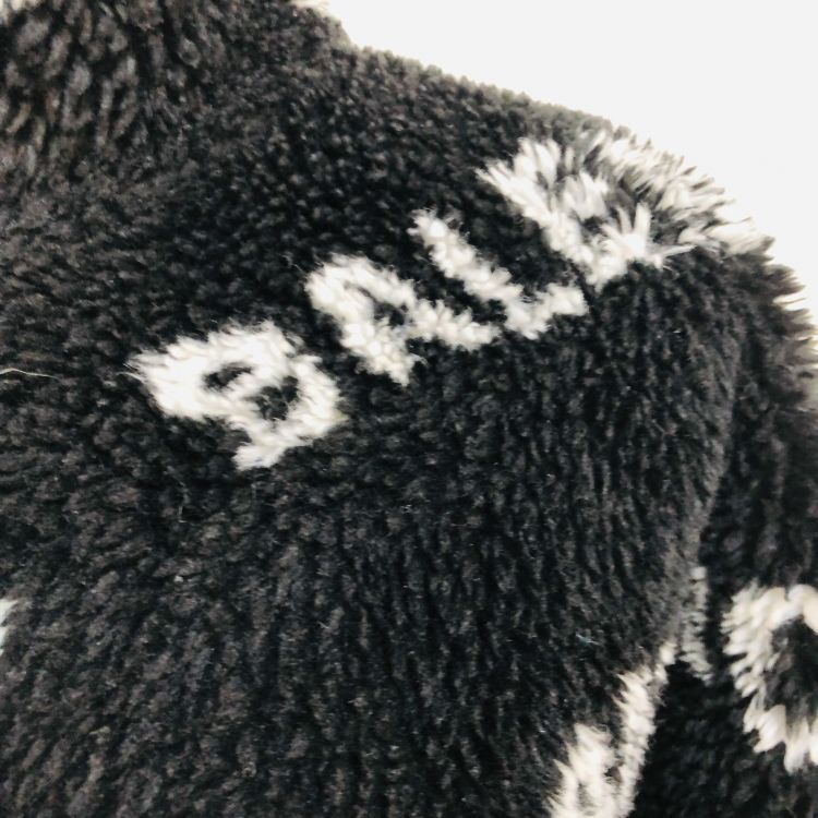 Balenciaga Balenciaga All-Over Logo Fleece Jacket Size 34 Size XS / US 0-2 / IT 36-38 - 6 Thumbnail