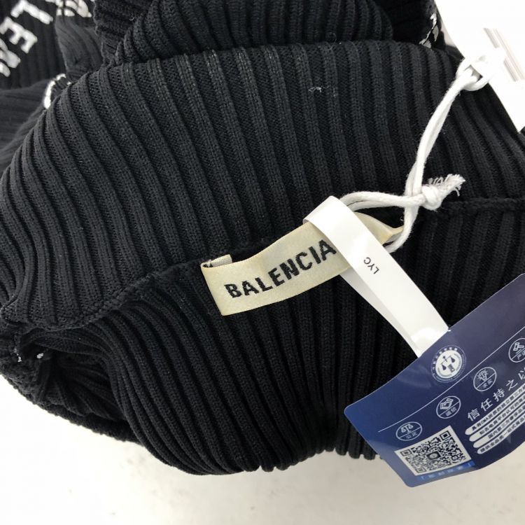 Balenciaga Balenciaga Logo Ribbed Long Sleeve Top Size M Size M / US 6-8 / IT 42-44 - 6 Thumbnail